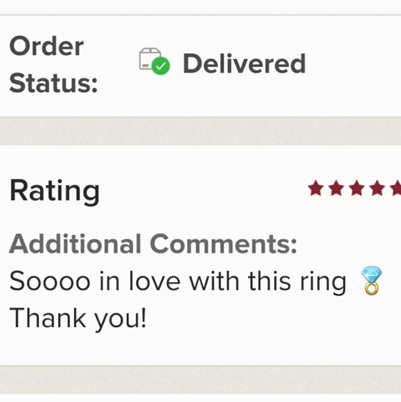 14k Solid White Gold Engagement Ring - Picture 7 of 7